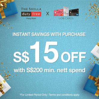 The Shilla Duty Free UOB Cards Promotion $15 OFF (valid until 5 February 2023)