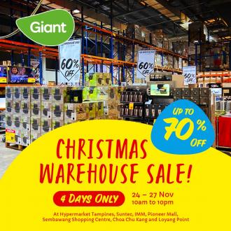 Giant Christmas Warehouse Sale Up To 70% OFF (24 November 2022 - 27 November 2022)