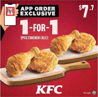 KFC 1-For-1 Chicken Promotion