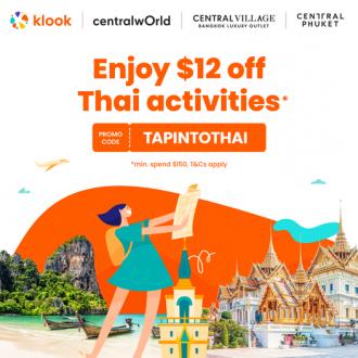Klook Thai Activities $12 OFF Promotion (18 Nov 2022 - 31 Mar 2023)