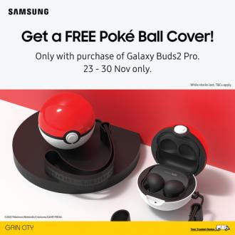 Gain City Samsung FREE Poke Ball Cover Promotion (23 November 2022 - 30 November 2022)