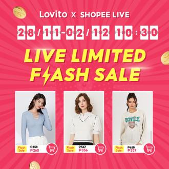 Lovito Shopee Live Flash Sale (30 November 2022 - 2 December 2022)