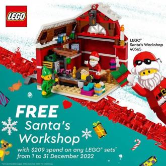 The Brick Shop FREE LEGO Santa's Workshop Promotion (1 December 2022 - 31 December 2022)