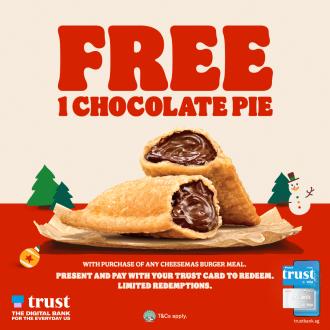 Burger King Trust Card Promotion FREE Chocolate Pie (1 Dec 2022 - 31 Dec 2022)