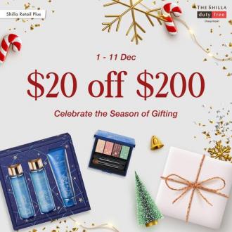 The Shilla Duty Free Season of Gifting Promotion $20 OFF $200 (1 December 2022 - 11 December 2022)