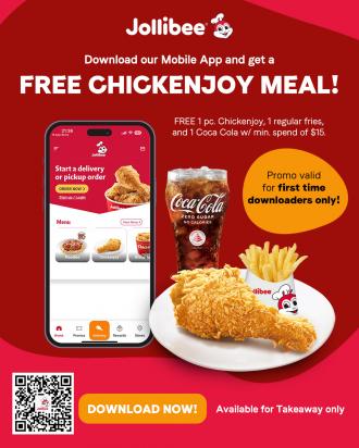 Jollibee FREE Chickenjoy Meal Promotion