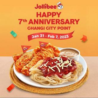 Jollibee Changi City Point 7th Anniversary Promotion (31 January 2023 - 7 February 2023)