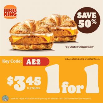 Burger King Discount Coupon Promotion (valid until 3 Apr 2023)