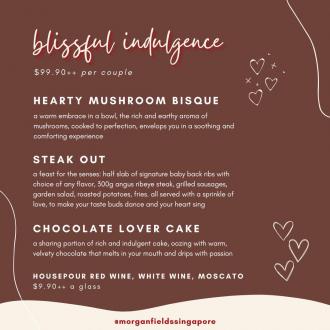 Morganfield's Valentine's Day Menu Promotion (valid until 14 Feb 2023)